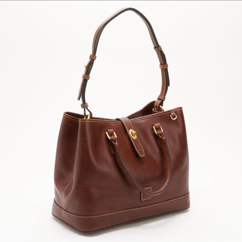 Dooney & Bourke Florentine Perry Satchel in Chestnut
